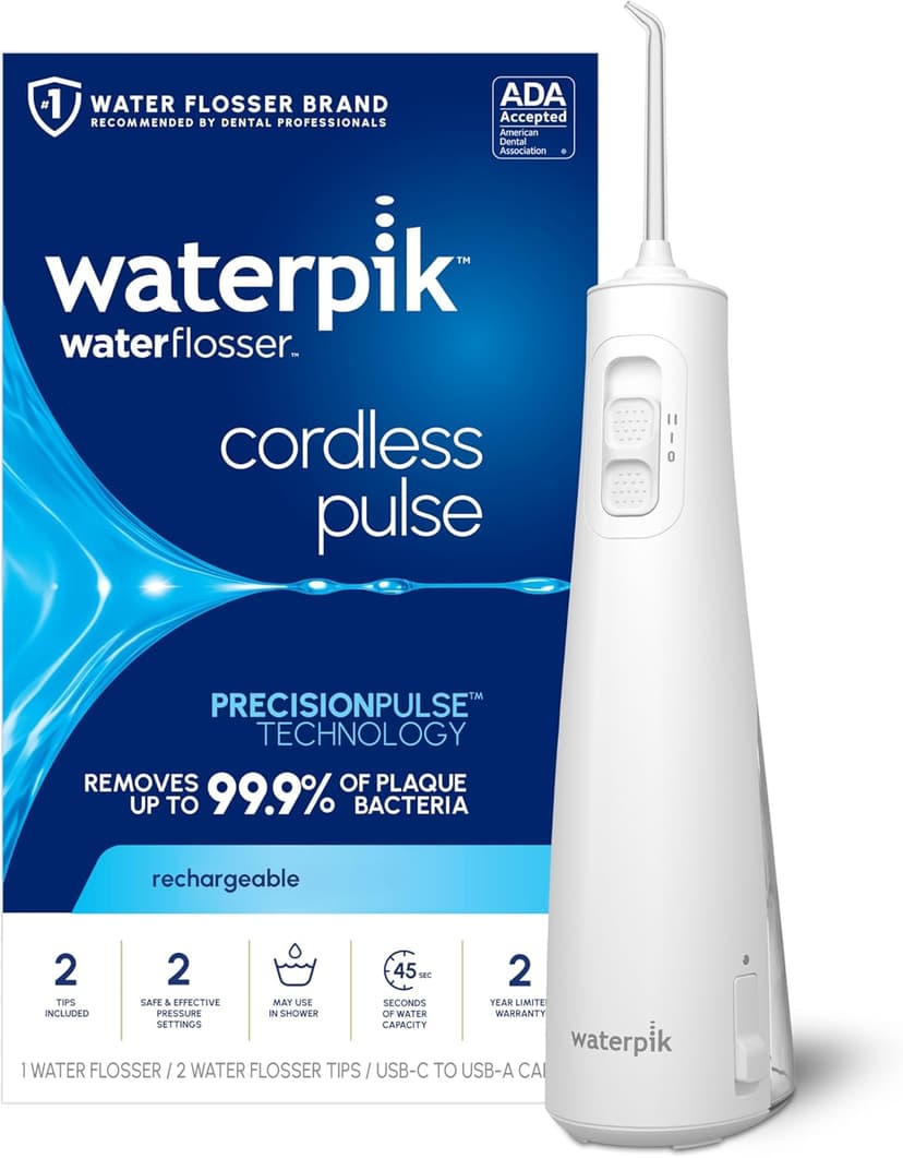 Waterpik Cordless Pulse Rechargeable Portable Water Flosser